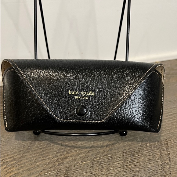 kate spade Accessories - Kate Spade Black Pebbled Leather Eyeglass Case